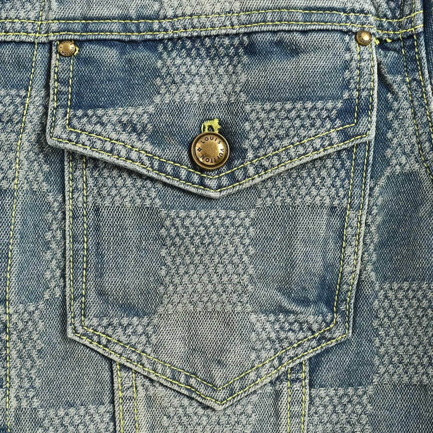 Louis Vuitton/Louis Vuitton checkerboard denim jacket